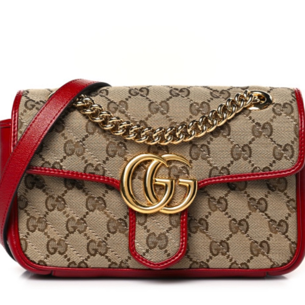 Gucci Marmont Monogram Azalea Calfskin Matelasse bag